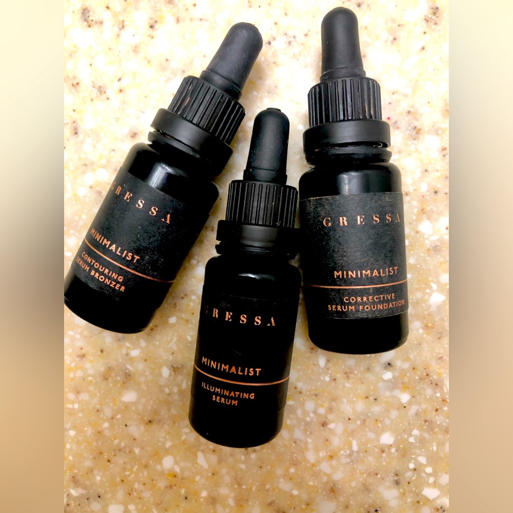 Gressa Corrective Foundatio, bronzer and highlight